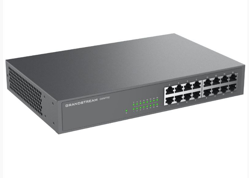 Grandstream IPG-GWN7702 Unmanaged Network Switch With 16 Ports Of Gigabit Ethernet Connectivity Grandstream IPG-GWN7702 Unmanaged Network Switch With 16 Ports Of Gigabit Ethernet Connectivity